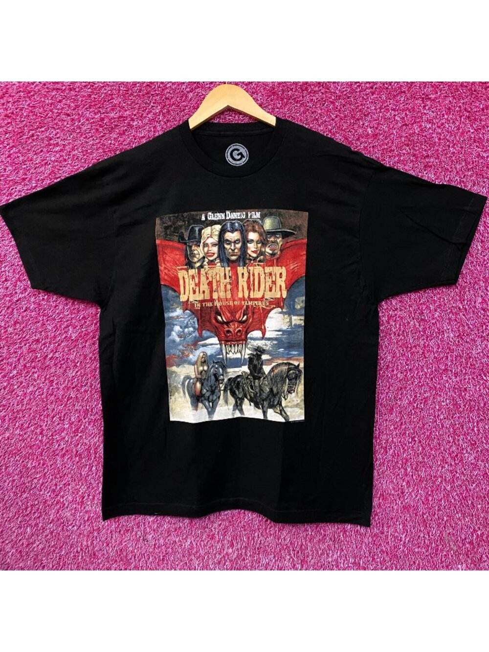Death Rider in the House of Vampires Movie Poster Graphic T-Shirt XL